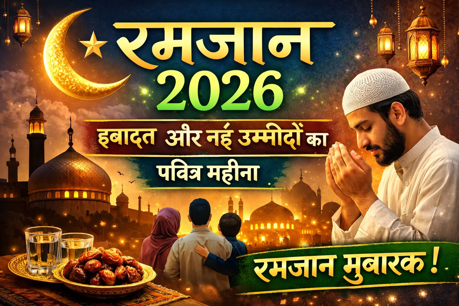 रमजान 2026 कब से शुरू होगा? Moon Sighting, पहला रोज़ा, Sehri-Iftar Timing और Eid Date पूरी जानकारी